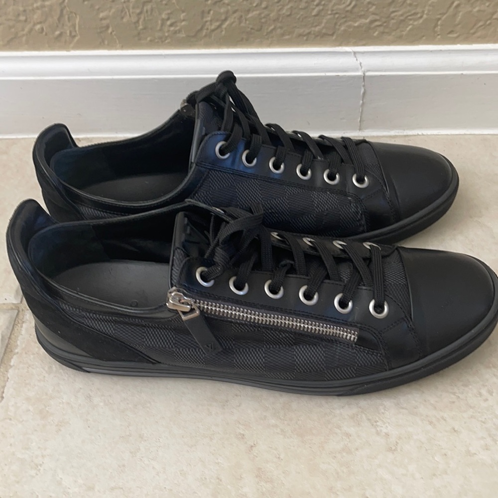 Black Louis Vuitton sneakers